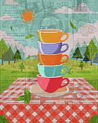 Retro Tea Mixed Media Mixed Media by Dan Sproul