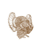 Retro Turkey Digital Art by Flippin Sweet Gear