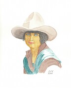 Retro_Mabel Strickland Painting by Carla E