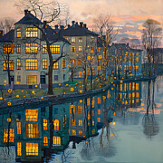 Reverie at Dusk Acrylic Print by Kaoru Yamada - Metal Posters