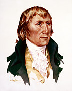 Richard Dobbs Spaight - Signers Of The U.S. Constitution Painting by Lyle Tayson