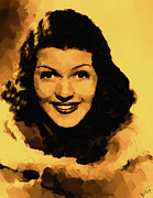 Rita Hayworth Digital Art by Gradify Creations