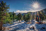 Rock Mountain National Park Sunburst Photograph by Abigail Diane Photography