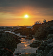 Rocky Inlet at Sunset Photograph by Ron Long Ltd Photography