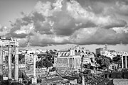 Roman Forum in Roma BW Photo Photograph by Stefano Senise