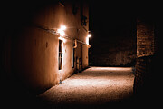 Rome, Italy - Night time, Alley Photograph by Robert Niemeier