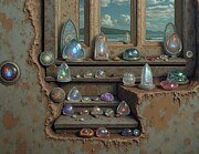 Rough Shelves, Fine Objects Digital Art by Eris And AI