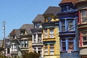 Row of Colorful Houses in San Francisco Photograph by Travel Essayist