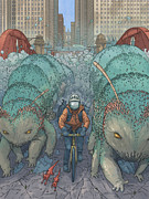 Rush Hour Digital Art by EvanArt - Evan Miller