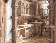 Rustic Pantry Digital Art by Eris And AI