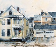S. Champlain Street Homes Painting by Amanda Amend