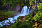 Sahalie Falls on McKenzie River located in Willamette National Forest, Oregon Photograph by Miroslav Liska