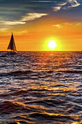 Sailing on Monterey Bay California Photograph by Tommy Farnsworth