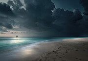 Sailing With Overcast Skies 2 Ai Art by Gian Smith