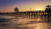 San Clemente Pier Silhouette Photograph by Rebecca Herranen