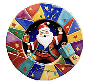 Santa Circle of Joy with Gifts Digital Art by Rafael Salazar