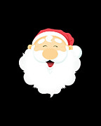 Santa Face Digital Art by Flippin Sweet Gear