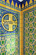 Santa Fe -- Talavera Tile at the Santa Fe Depot in San Diego, California Photograph by Darin Volpe
