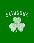 Savannah Georgia Irish Shamrock Digital Art by Flippin Sweet Gear