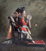 Scroll of Tranquility Painting by Mingyue Wang