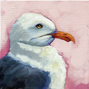 Seagull Summer 01 Painting by Lucia Stewart