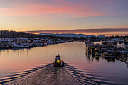 Seattle Sunset Silhouette Photograph by Nova Rae