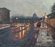 Selby in Winter Painting by Laura Toth