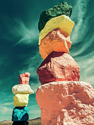 Seven Magic Mountains Outside Las Vegas Photograph by FeelingVegas Wall Art and Prints