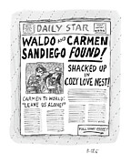 Shacked Up in Cozy Love Nest Drawing by Roz Chast