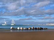 Shells Watching Ships Digital Art by Eris and AI