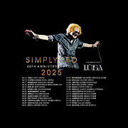 Simply Red 2025 Tour Europe Date IY78 Metal Poster by Indah Yose