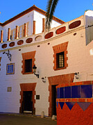 Sitges Spain Casa Rectoral Print Historic Gothic Architecture Stone Facade Color Fine Art Photograph Photograph by Travel Essayist