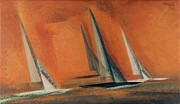 Skerry Cruisers - Die Schaerenkreuzer by Lyonel Feininger Painting by Lyonel Feininger