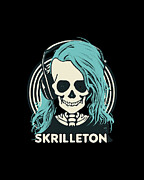 Skrilleton Halloween Digital Art by Flippin Sweet Gear