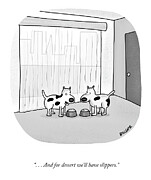 Slippers for Dessert Drawing by Lonnie Millsap