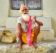 Smiling Old Holy Man from India Photograph by Stefano Senise
