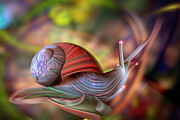 Snail Abstract 25 Digital Art by William Gunn