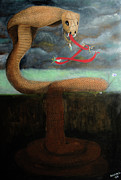 Snake Bit Painting by Randall Coleman