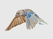 Soaring Quicksilver I Painting by Angeles M Pomata