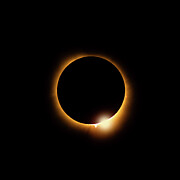 Solar Eclipse Diamond Ring 2024 Metal Print by Dale Kincaid