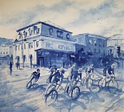 Spinning Wheels Painting by Amanda Amend