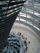 Spiraling Impressions,  Exploring the Reichstag Building's Architectural Interior Photograph by Travel Essayist