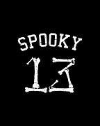 Spooky 13 Halloween Jersey Digital Art by Flippin Sweet Gear