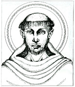 St Francis Drawing by William Hart McNichols