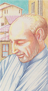 St. Ignatius at Prayer in Rome Drawing by William Hart McNichols