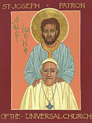 St Joseph Patron of the Universal Church Painting by William Hart McNichols