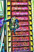 Stairway Down Digital Art by Addison Likins