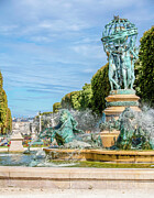 Statue and Fountain at Luxembourg in Paris, France Photograph by John Twynam