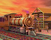 Steam Ginger Station Digital Art by Steven Lutz