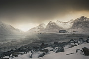 Storm Arriving - Flakstad Beach Lofoten Islands Photograph by Charnwood Photography Fine Art